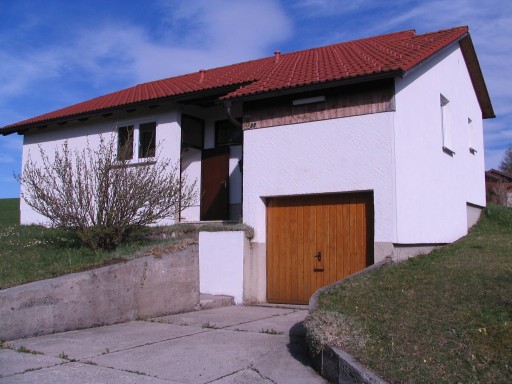 Blick auf die Garage